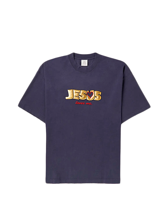 CAMISETA VETEMENTS JESUS AZUL