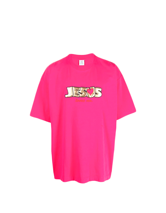 CAMISETA VETEMENTS JESUS ROSADA