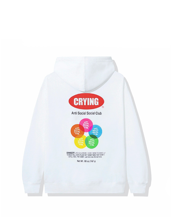 HOODIE ANTISOCIAL CLUB "TOY WITH ME" BLANCO