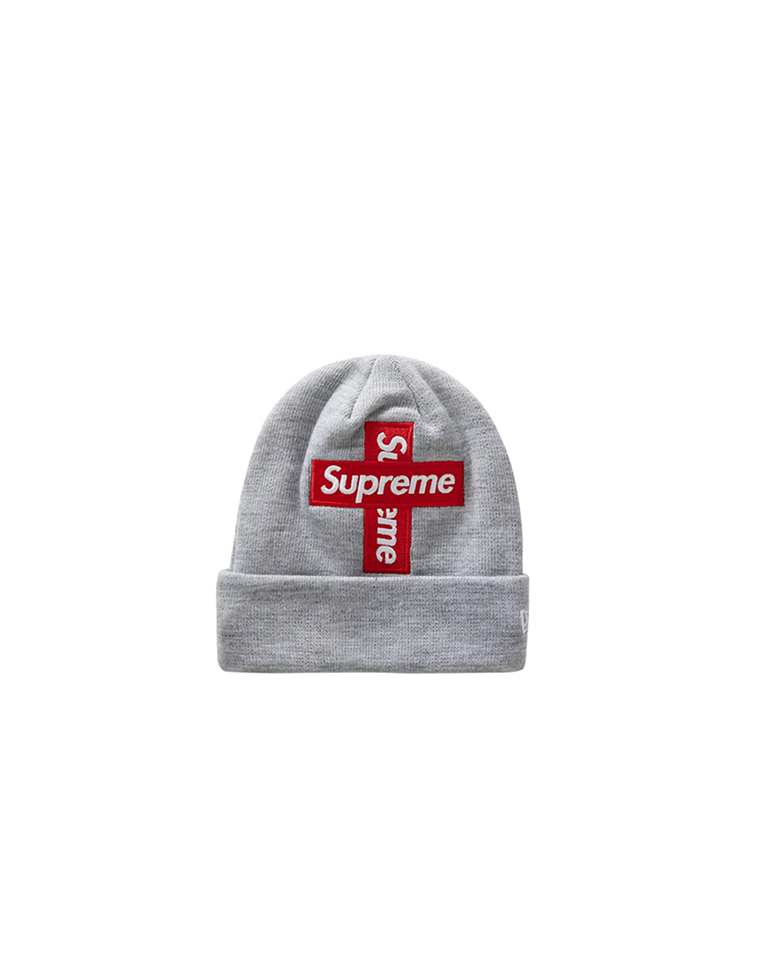 BEANIE SUPREME X NEW ERA GRIS