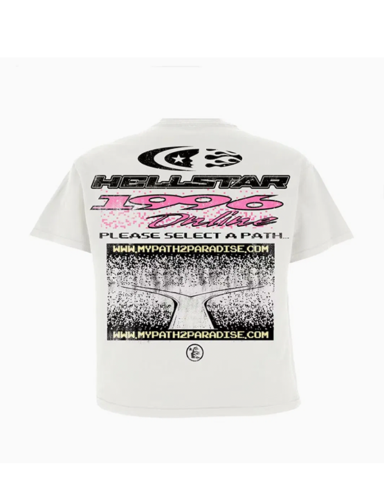 CAMISETA HELLSTAR "PATH TO PARADISE" WHITE