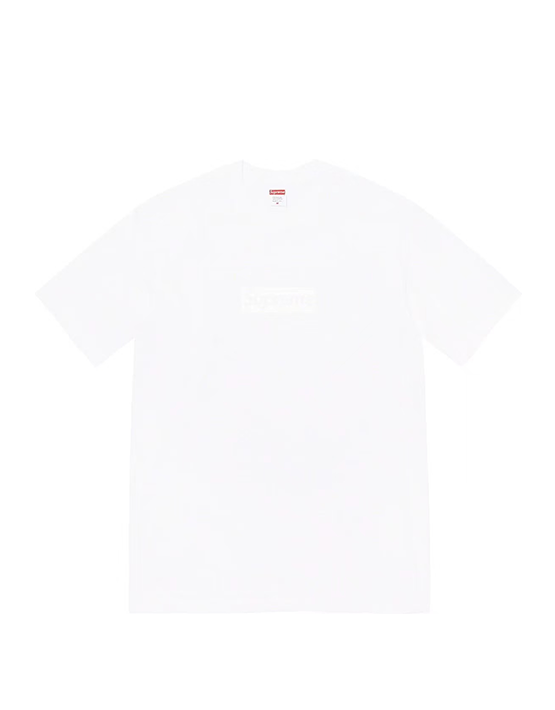 CAMISETA SUPREME TONAL BOX BLANCA