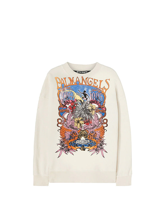 CREWNECK PALM ANGELS CONCERT BEIGE