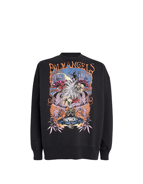 CREWNECK PALM ANGELS CONCERT BLACK