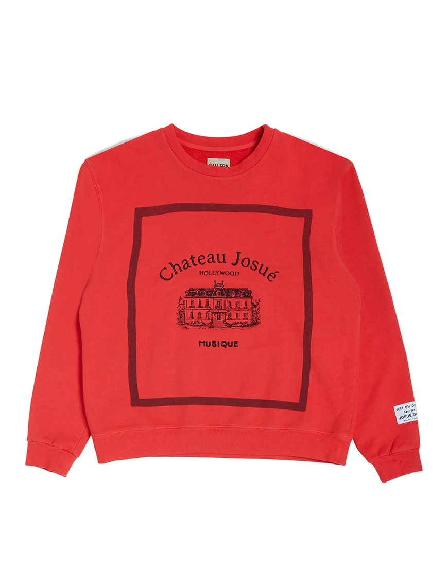 CREWNECK GALLERY DEPT "MUSIQUE" RED