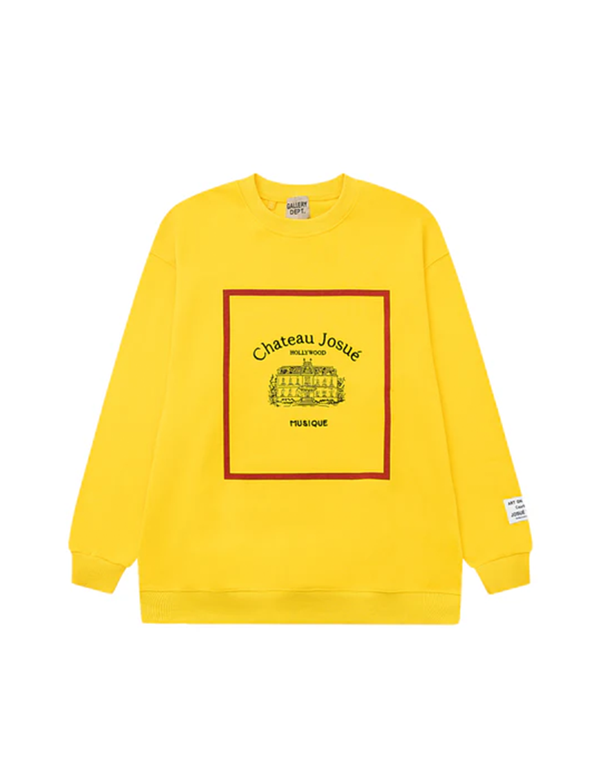 CREWNECK GALLERY DEPT "MUSIQUE" YELLOW