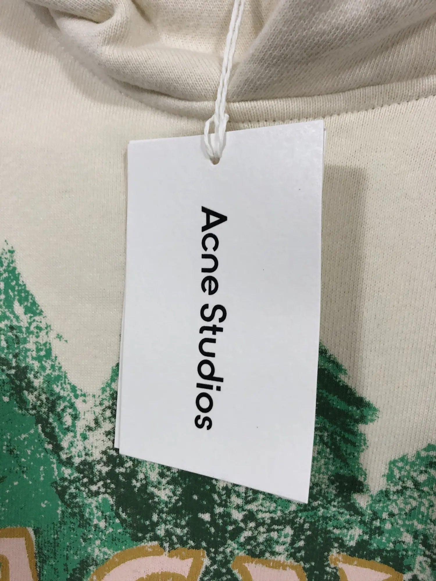 HOODIE ACNE STUDIOS BEIGE GRANTLEVY EDITION GRAPHIC