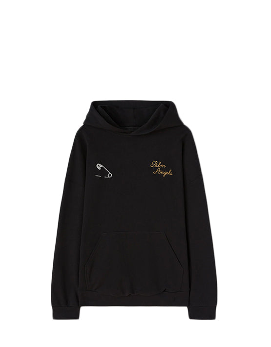 HOODIE PALM ANGELS RUN WAY BLACK