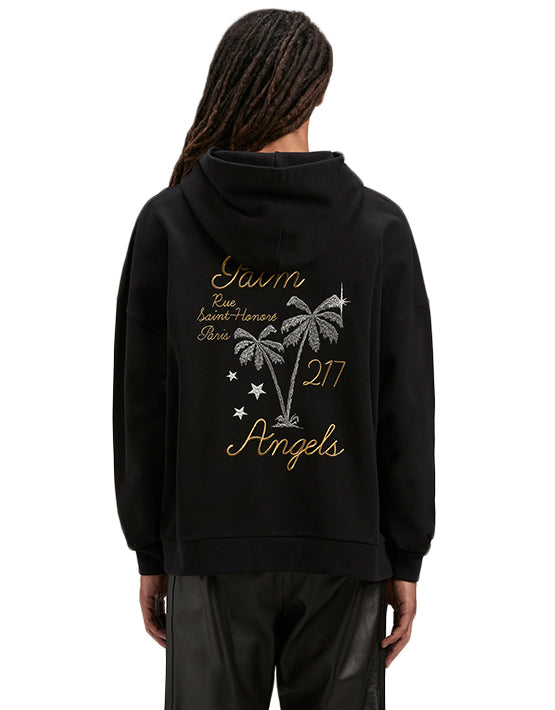 HOODIE PALM ANGELS RUN WAY BLACK