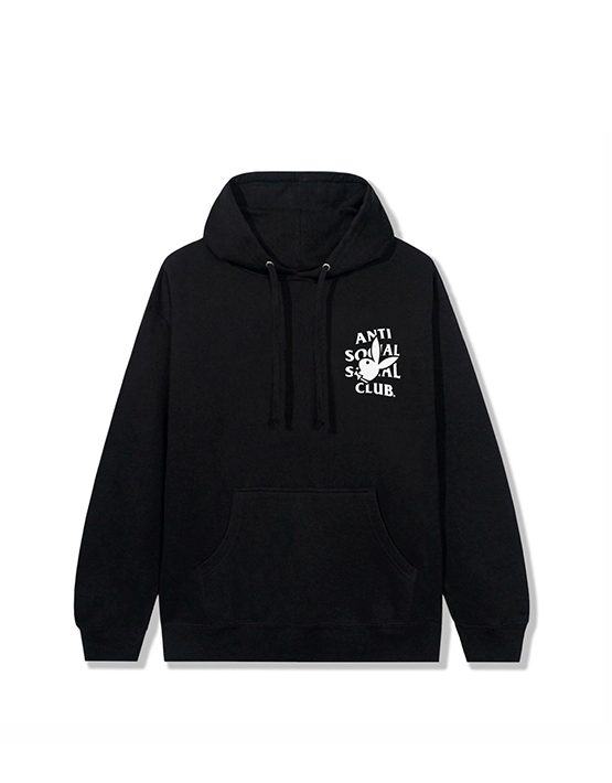 HOODIE ANTISOCIAL CLUB "PLAYBOY" NEGRO