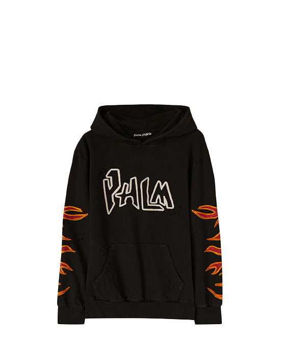 HOODIE PALM ANGELS "PALM" FLAME BLACK