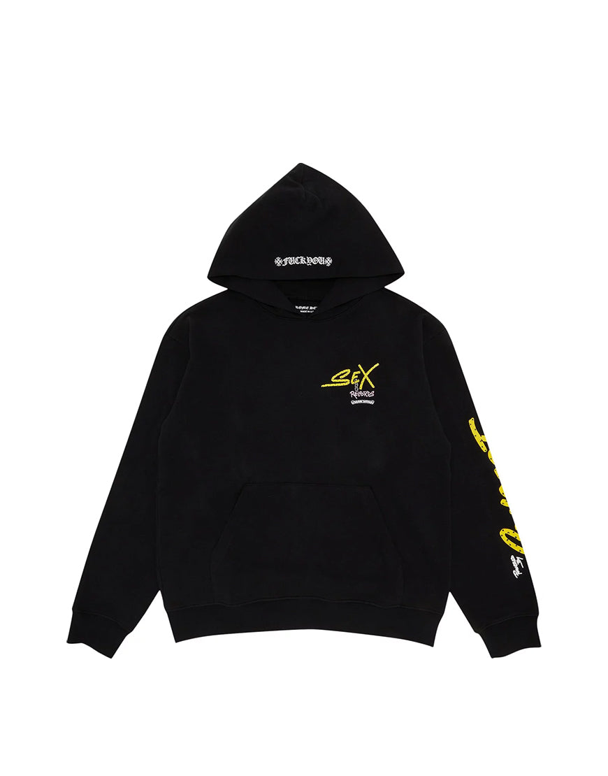 HOODIE CHROME HEARTS SEX RECORDS BLACK