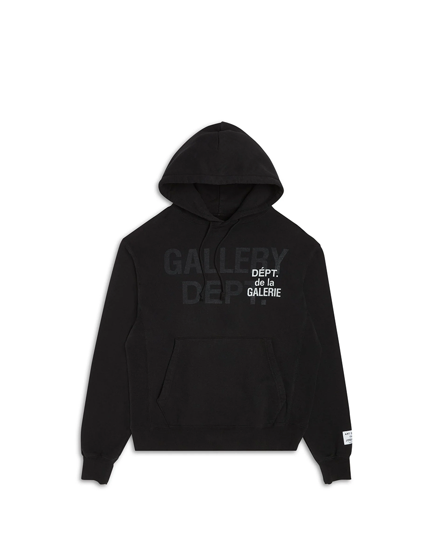 HOODIE GALLERY DEPT BLACK GD