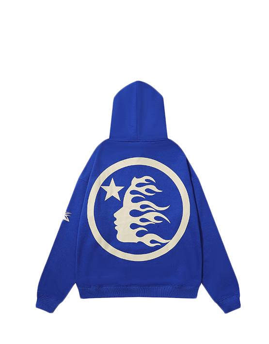 HOODIE HELLSTAR NO GUTS GLORY BLUE