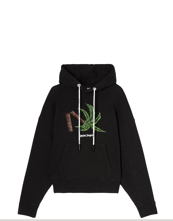 HOODIE PALM ANGELS BROKEN PALM BLACK