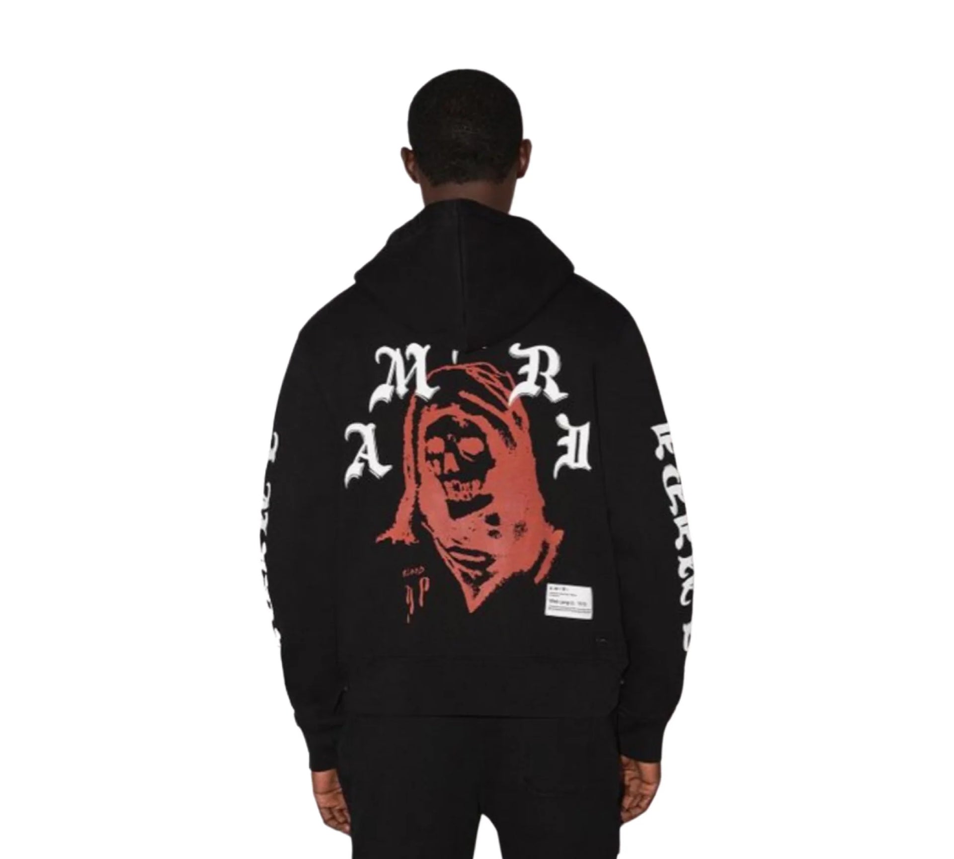 HOODIE AMIRI x WES LANG GRAPHIC ZIP BLACK