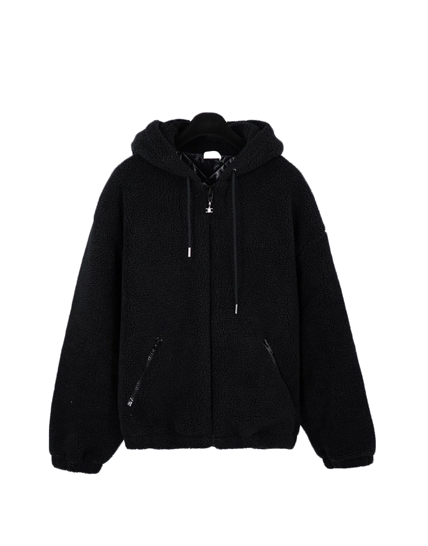 CHAQUETA CELINE SHERPA BLACK