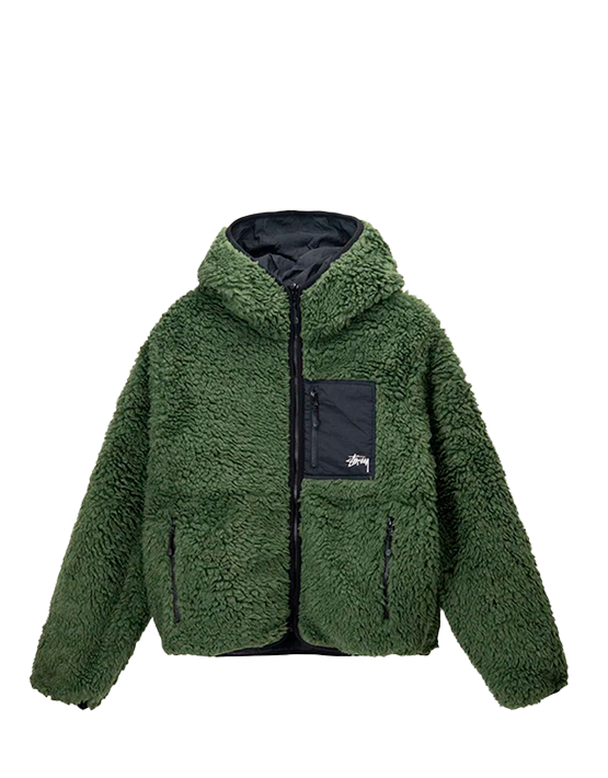 CHAQUETA REVERSIBLE STUSSY GREEN