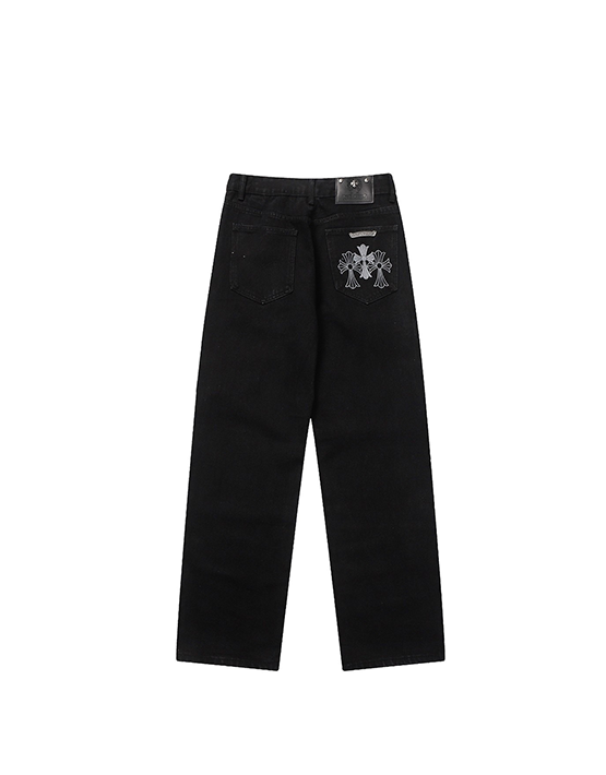 JEAN CHROME HEARTS BLACK