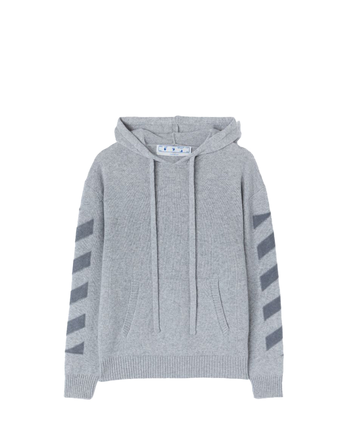 HOODIE OFF WHITE CASHMIRE GRIS CLARO