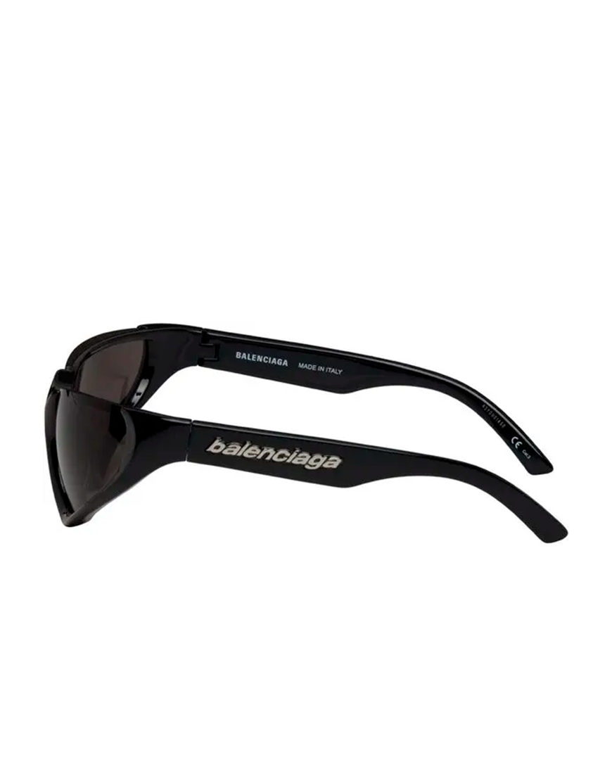 BALENCIAGA EXAGGERATED SPORT GOGGLE BLACK