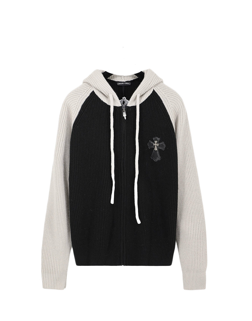 HOODIE CHROME HEARTS GREY/BLACK