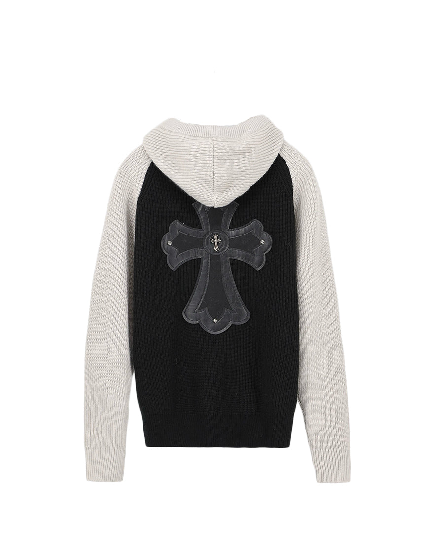 HOODIE CHROME HEARTS GREY/BLACK