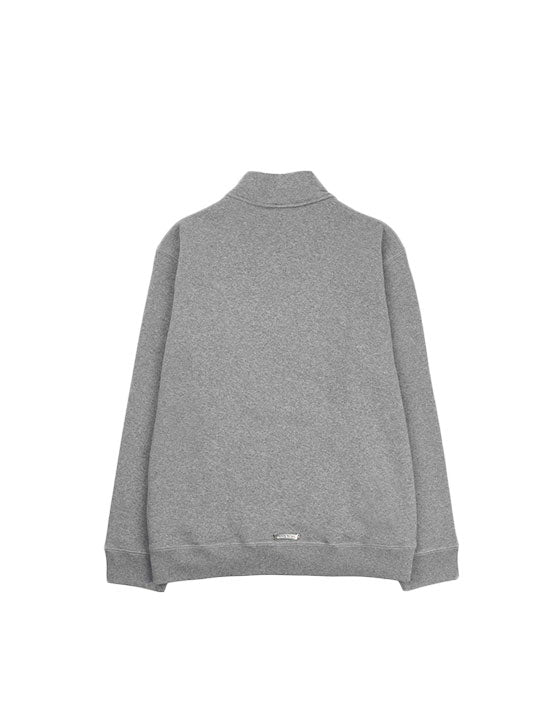 CREWNECK CHROME HEARTS ZIP LOGO PATCH GREY