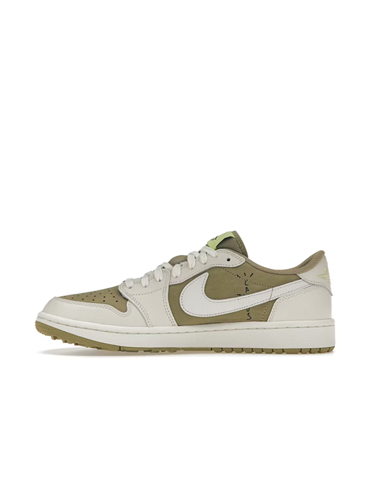 JORDAN RETRO 1 LOW "GOLF TRAVIS SCOTT NEUTRAL OLIVE